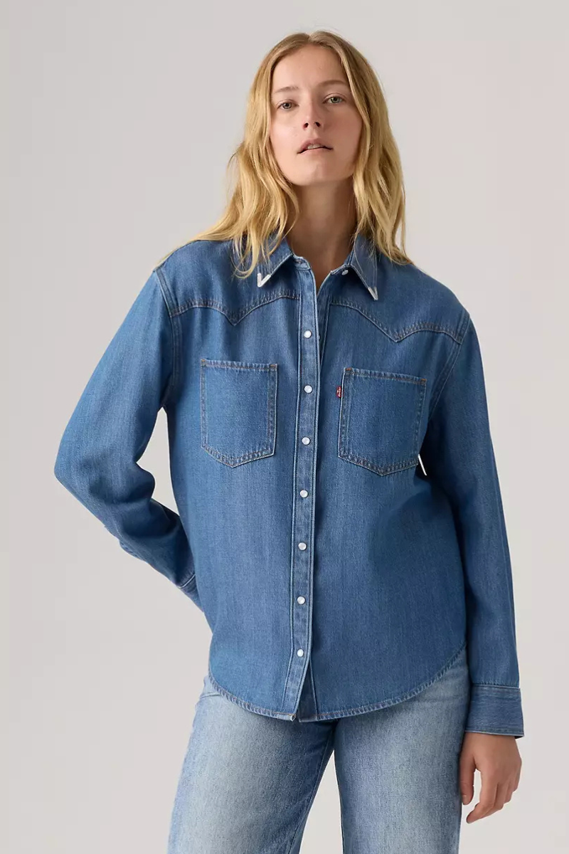 Levi's Teodora Western shirt - going steady tipped