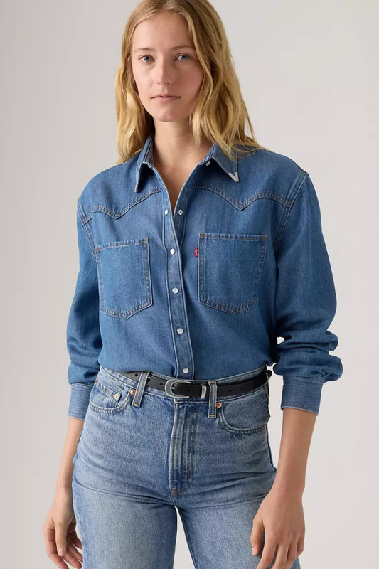 Levi's Teodora Western shirt - going steady tipped