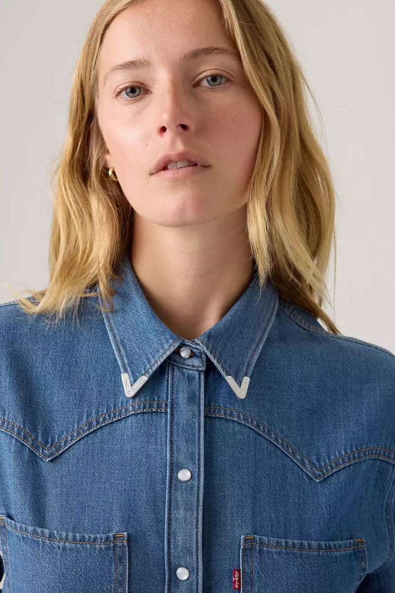 Levi's Teodora Western shirt - going steady tipped