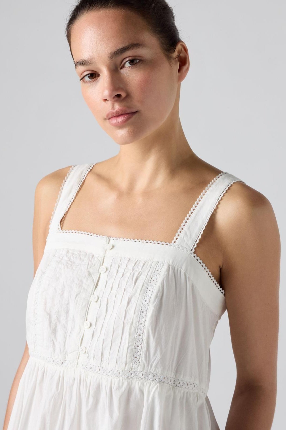 Levi's Mimi sl dress - Cloud Dancer Larger Floral