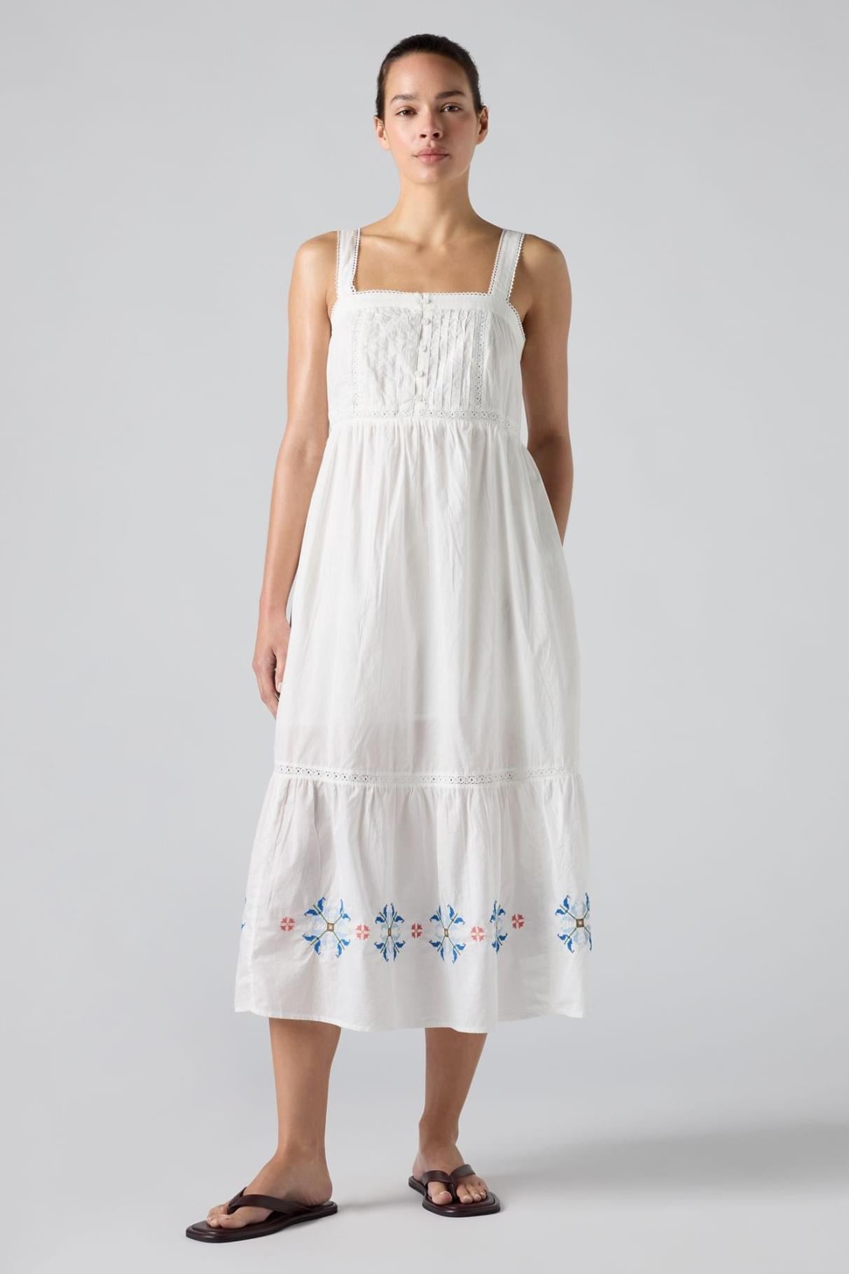 Levi's Mimi sl dress - Cloud Dancer Larger Floral