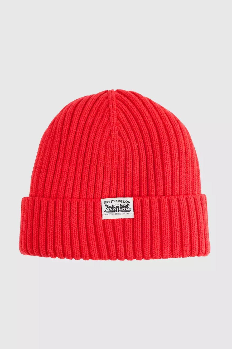 Levi's Sunset cotton beanie - Mars red