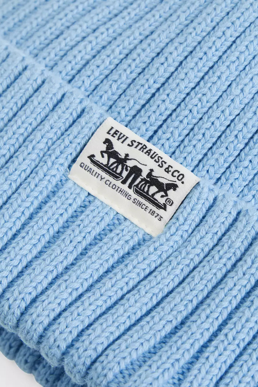 Levi's Sunset cotton beanie - blue bell