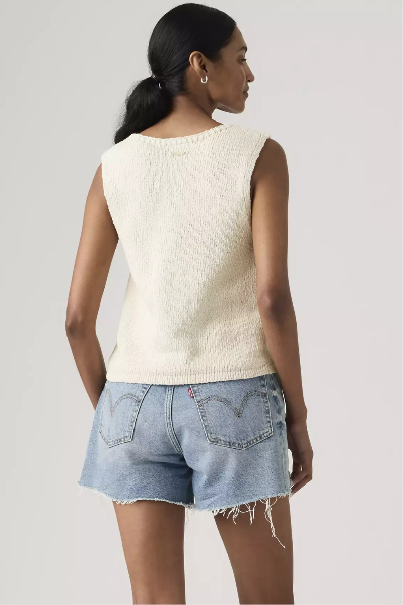 Levi's Helen Mini Boucle Vest - Tofu Cotton