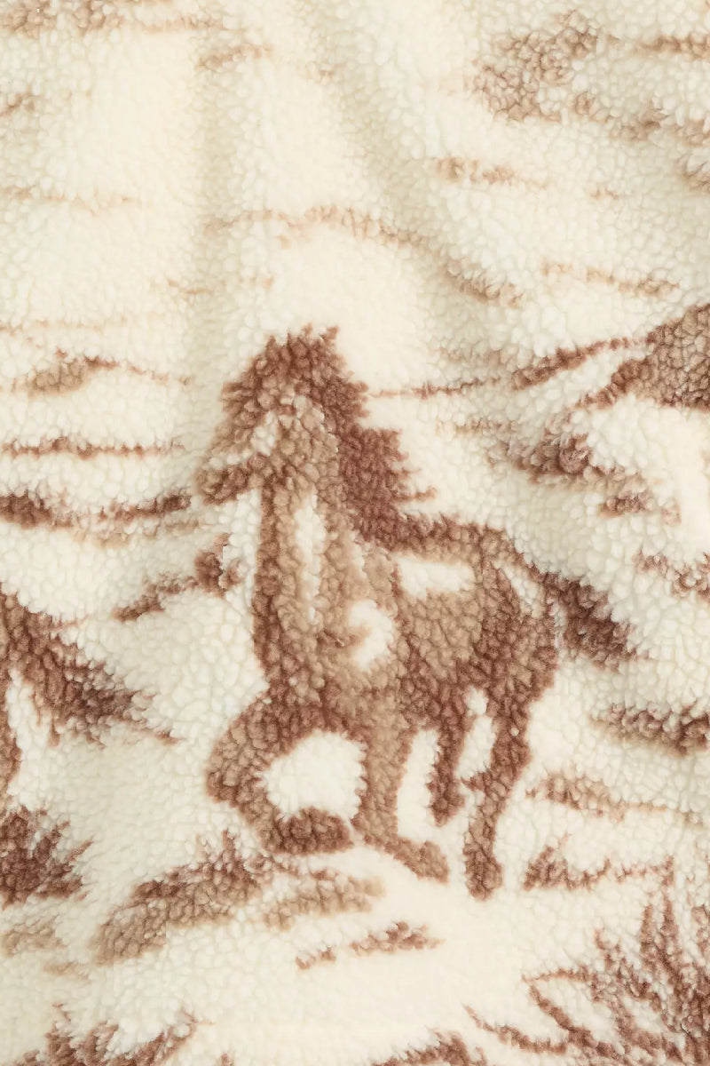 Levi's Kasey Sherpa Pullover Outerwear - Wild Horses Landscape