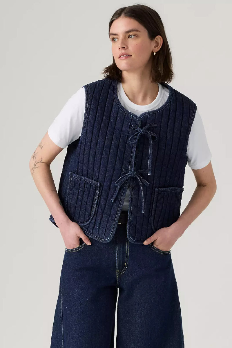 Levi's Lottie Liner Vest - Shaped View