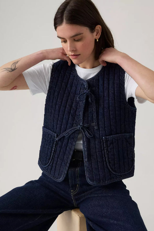 Levi's Lottie Liner Vest - Shaped View