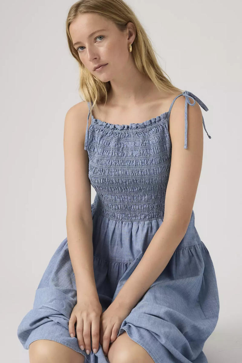 Levi's Monaco Cotton Sundress - Breezy Blues