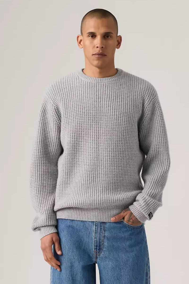 Levi's Presidio crew - mid tone grey heather