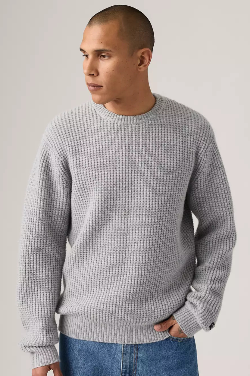 Levi's Presidio crew - mid tone grey heather