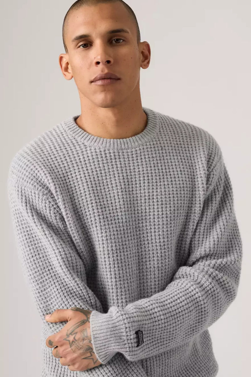 Levi's Presidio crew - mid tone grey heather