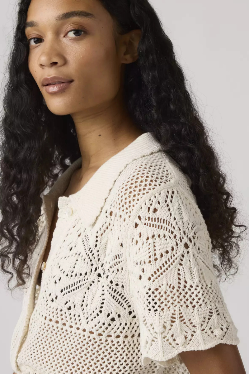 Levi's Susanna Floral Crochet - Pristine Cotton