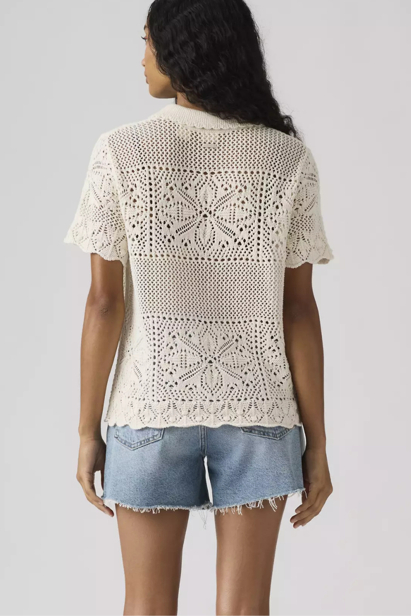 Levi's Susanna Floral Crochet - Pristine Cotton