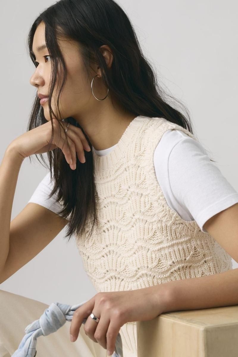 Naisten crochet-toppi