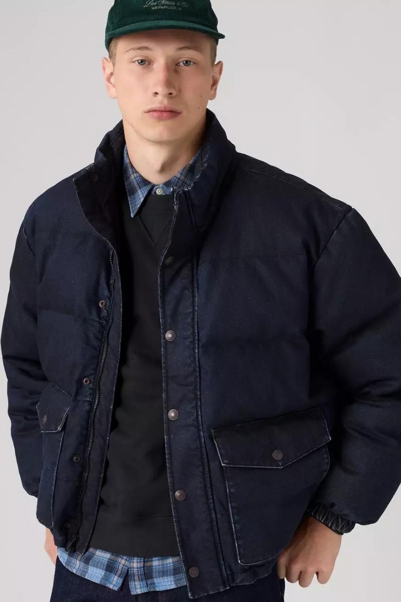 Miesten denim toppatakki