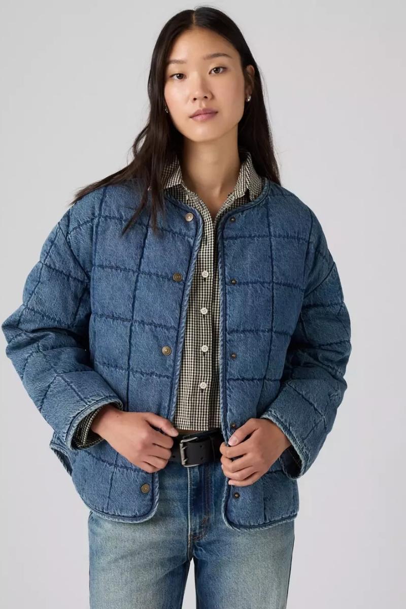 Naisten denimtakki