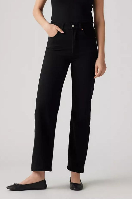 Levi's Ribcage Straight Ankle - Black Sprout