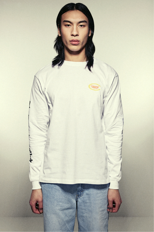 Makia x Carrols Club Burger Long Sleeve - white