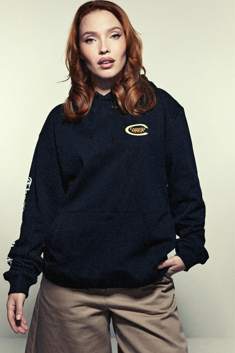 Makia x Carrols Club Burger Hooded sweatshirt - black