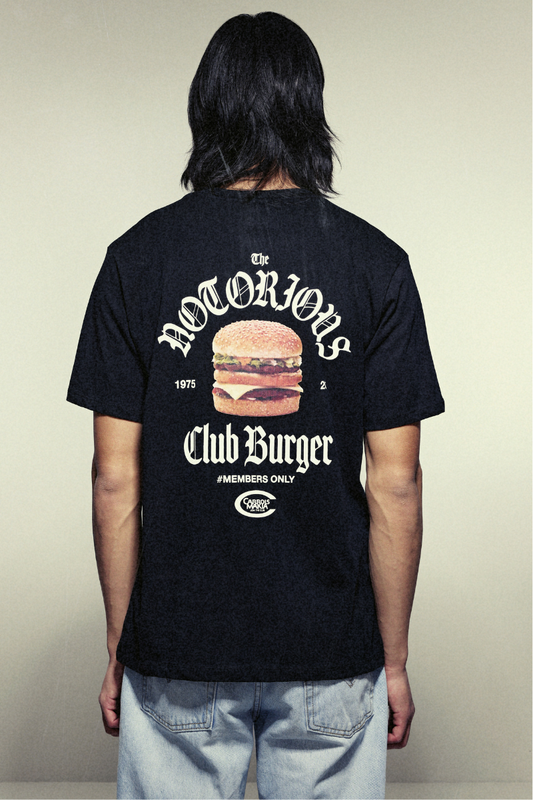 Makia x Carrols Club Burger T-shirt - black
