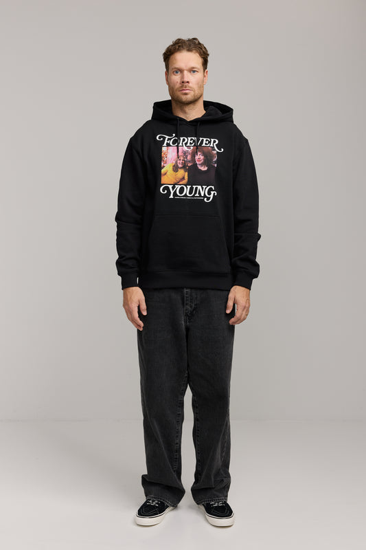 Makia x Kummeli Forever Young Hooded sweatshirt - black