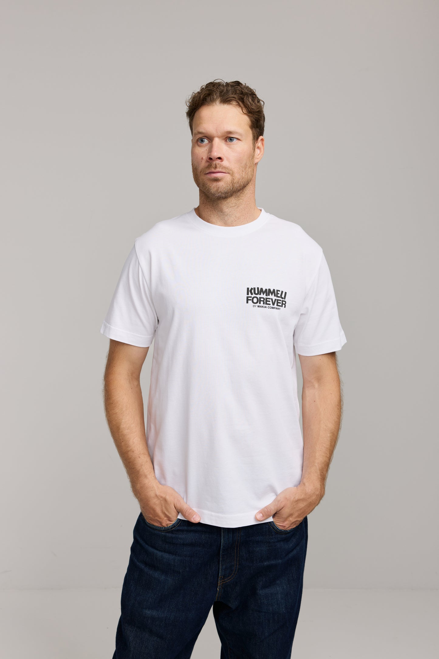 Makia x Kummeli Forever t-shirt - white