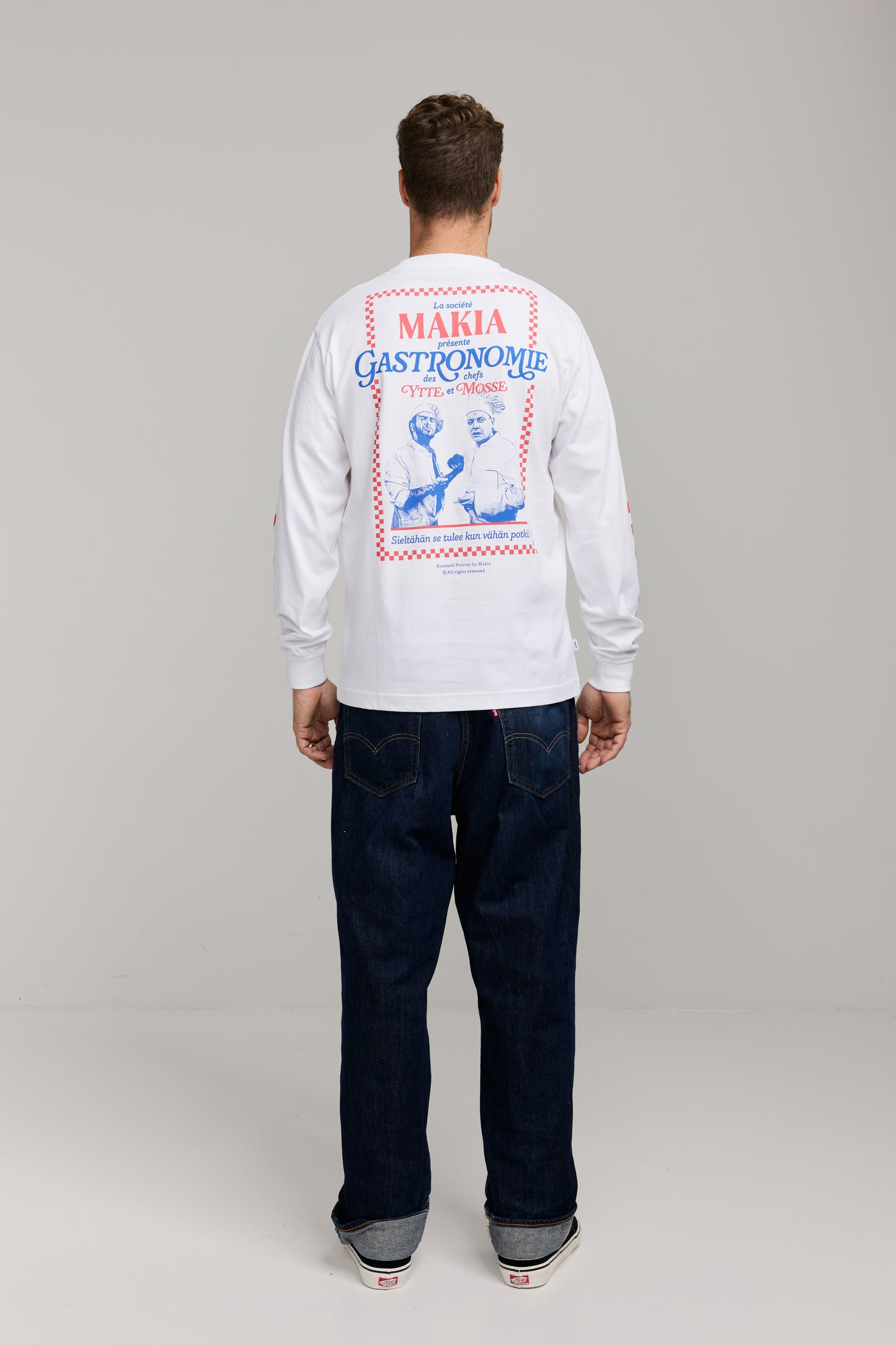 Makia x Kummeli Gastronomie Longsleeve - white
