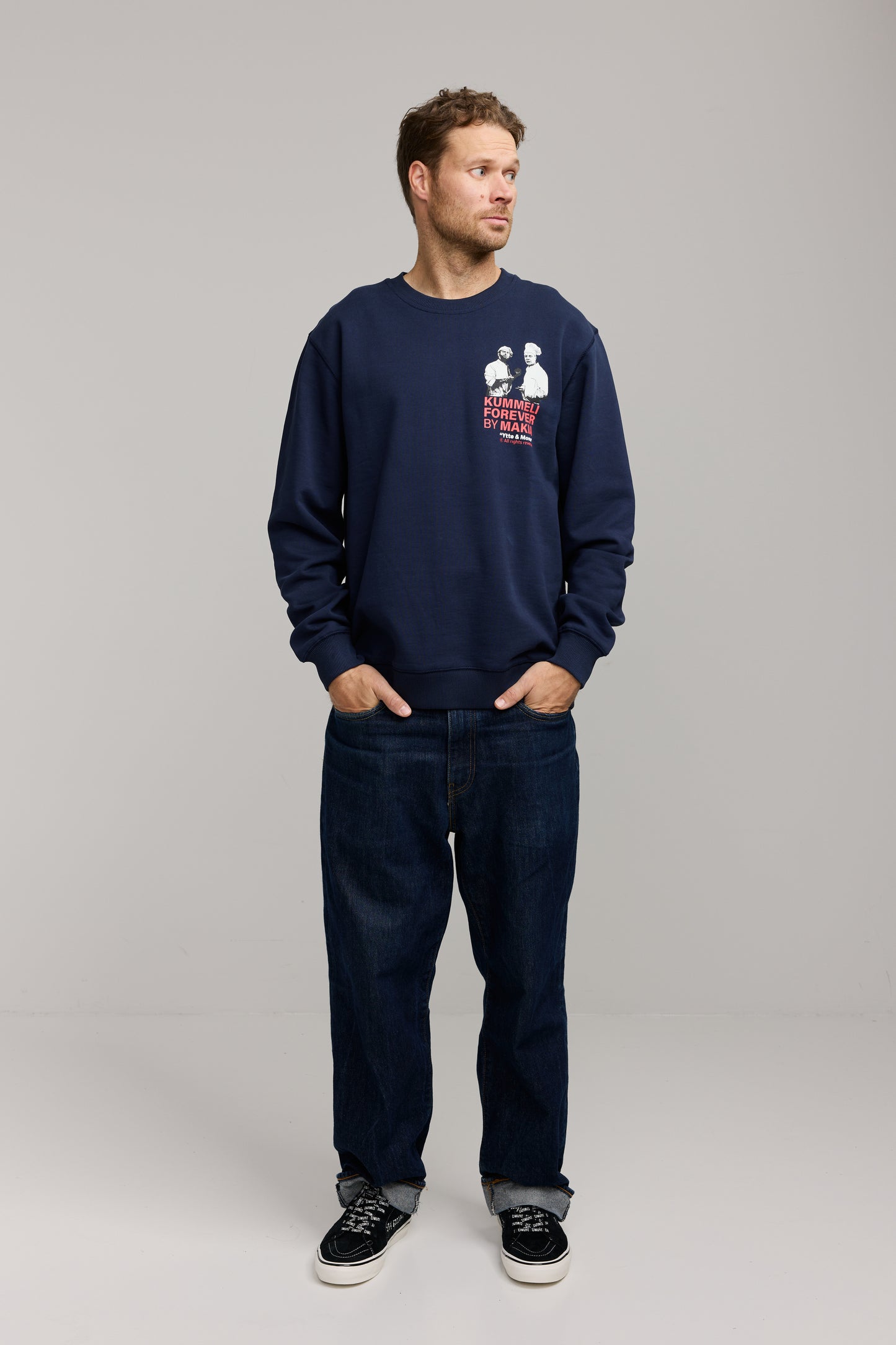 Makia x Kummeli Gastronomie sweatshirt - dark navy