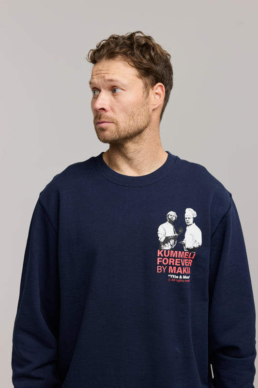Makia x Kummeli Gastronomie sweatshirt - dark navy