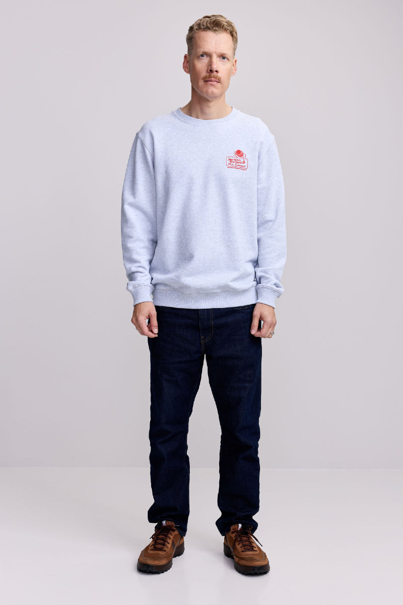 Makia x Kummeli Jankon Betoni sweatshirt - light grey