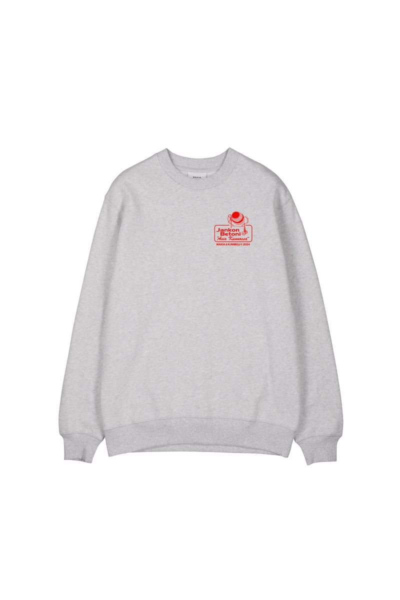 Makia x Kummeli Jankon Betoni sweatshirt - light grey