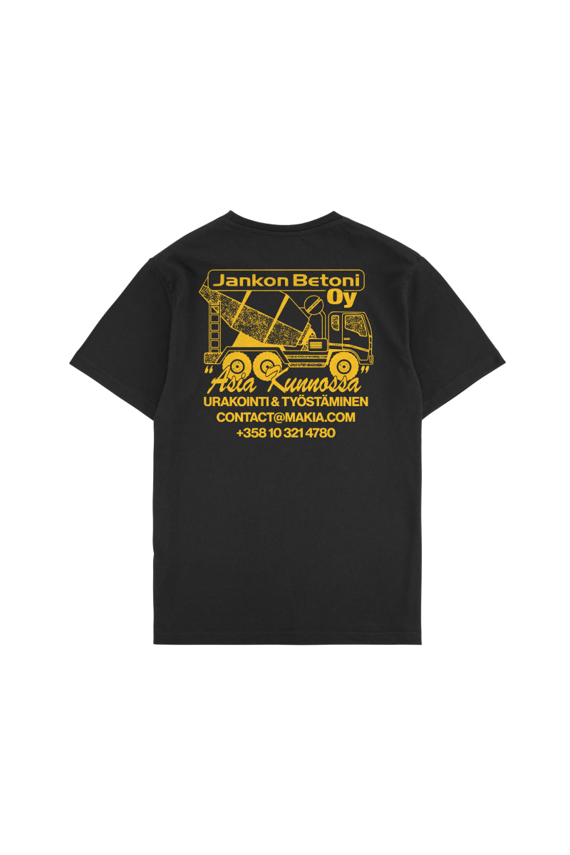 Makia x Kummeli Jankon Betoni t-shirt - black