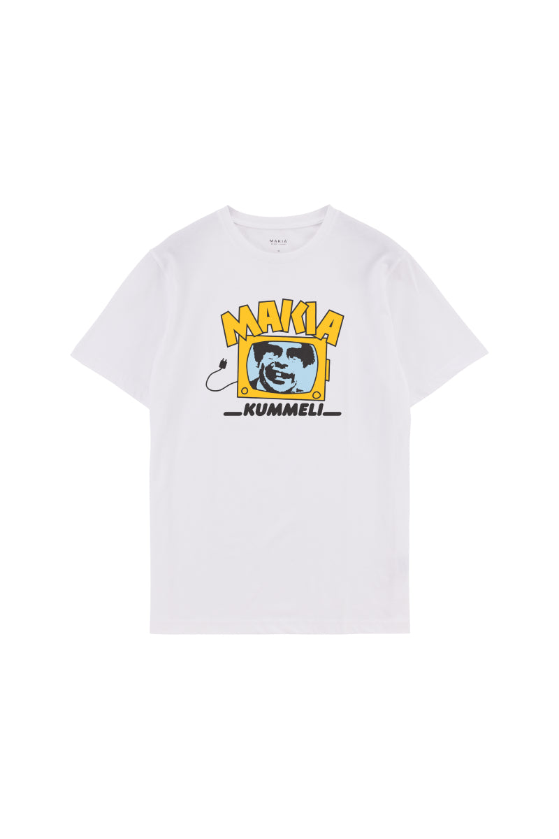 Makia x Kummeli Kyllä lähtee t-shirt - white