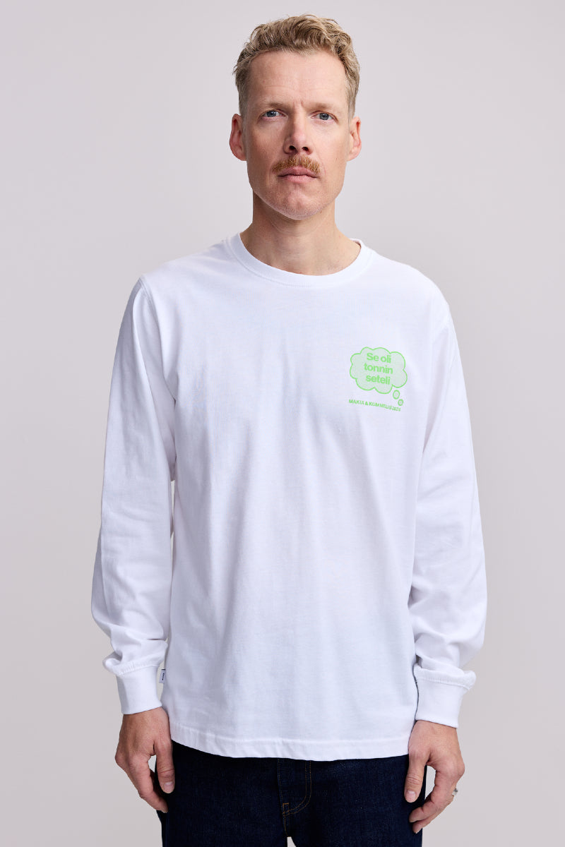 Makia x Kummeli Longsleeve - white