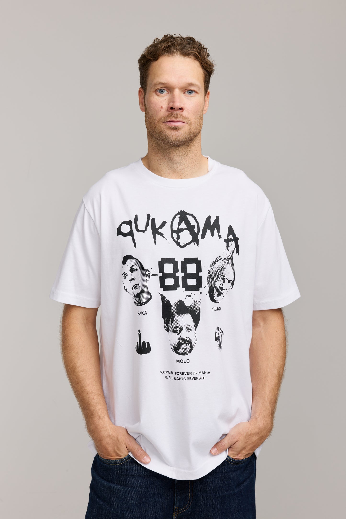 Makia x Kummeli Pukama 88 t-shirt - white
