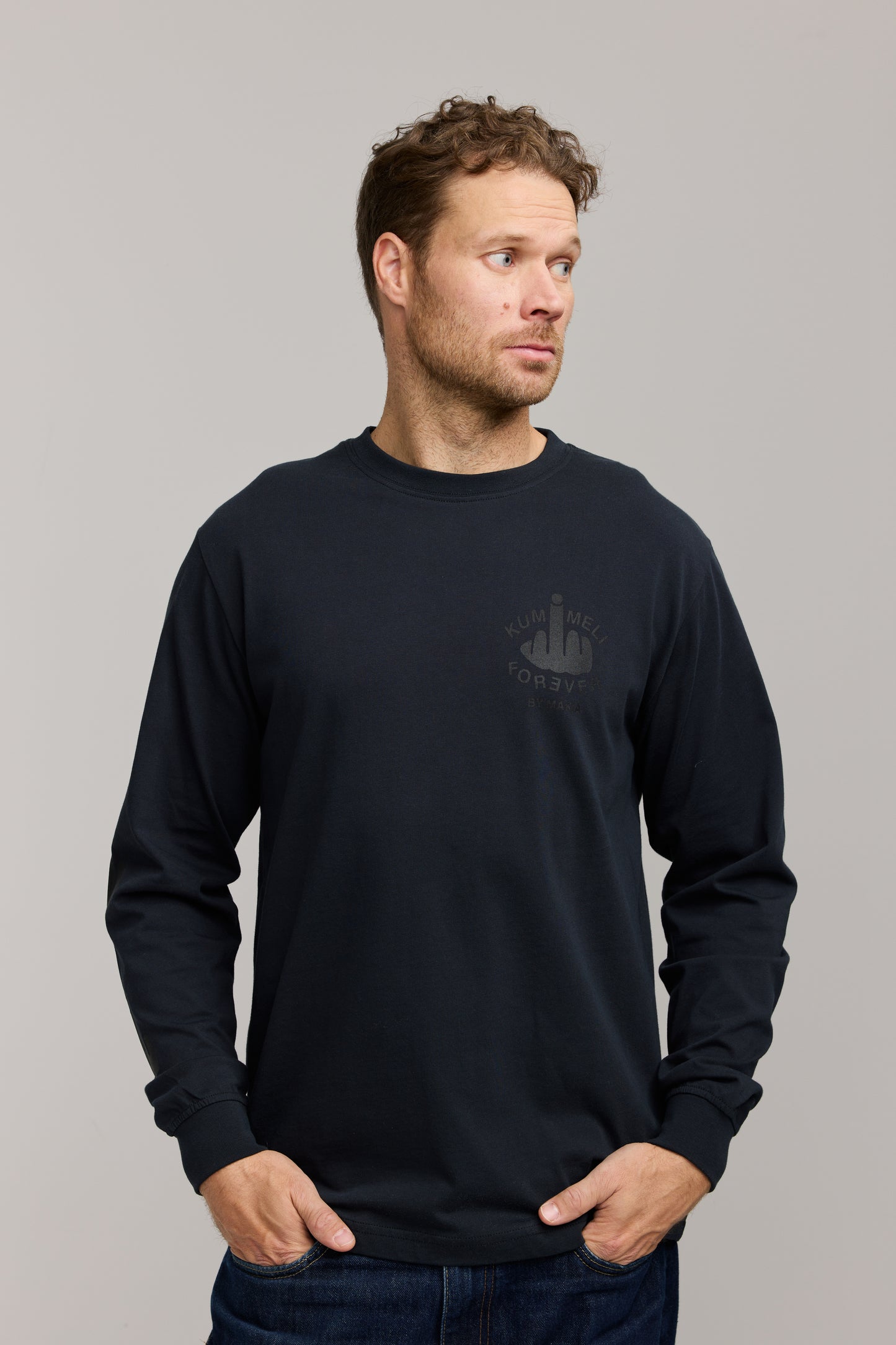 Makia x Kummeli Pukama 88 Longsleeve - washed black