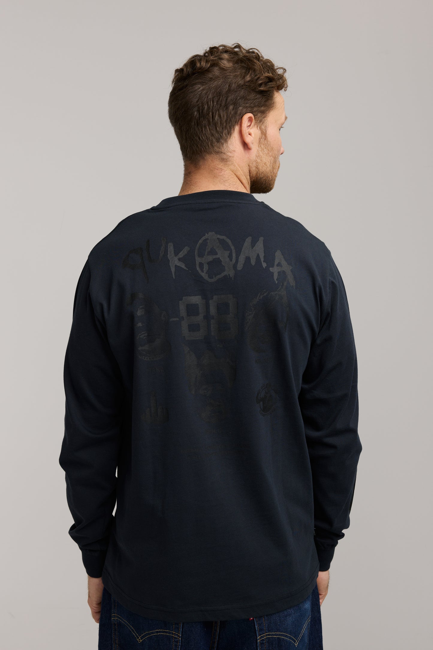 Makia x Kummeli Pukama 88 Longsleeve - washed black