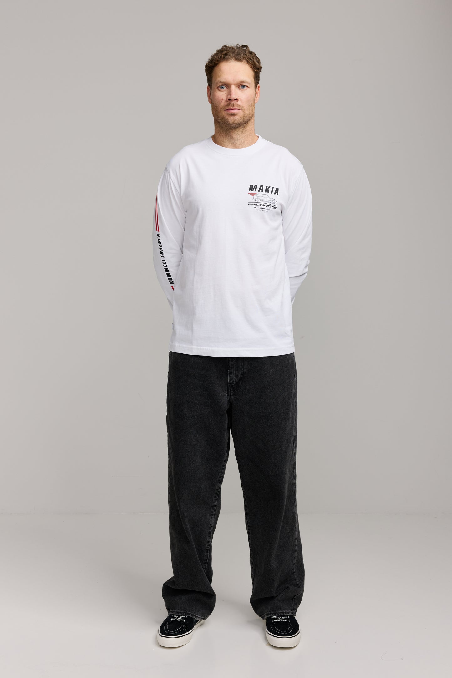 Makia x Kummeli Panomies Longsleeve - white