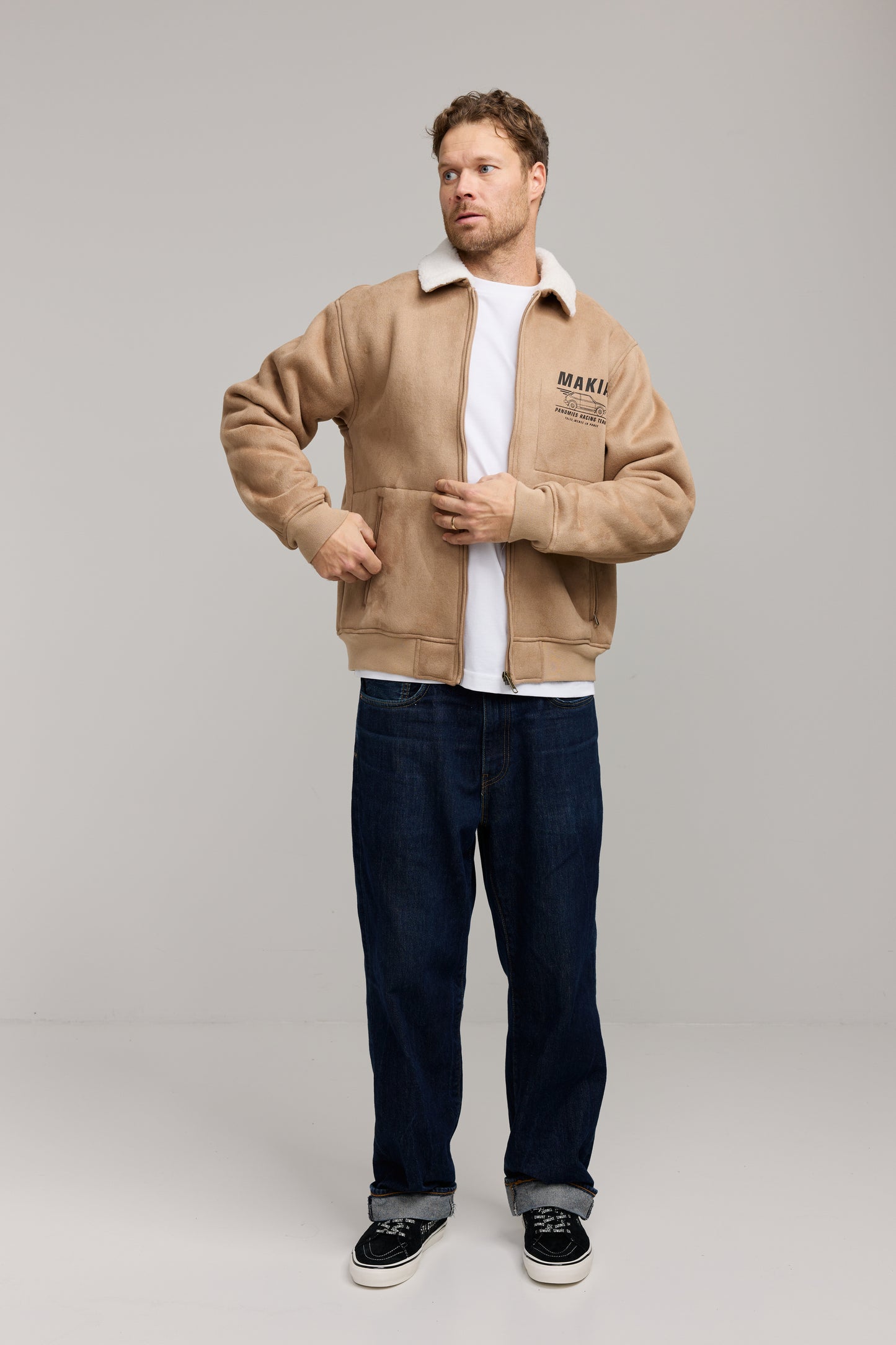 Makia x Kummeli Racing jacket - camel