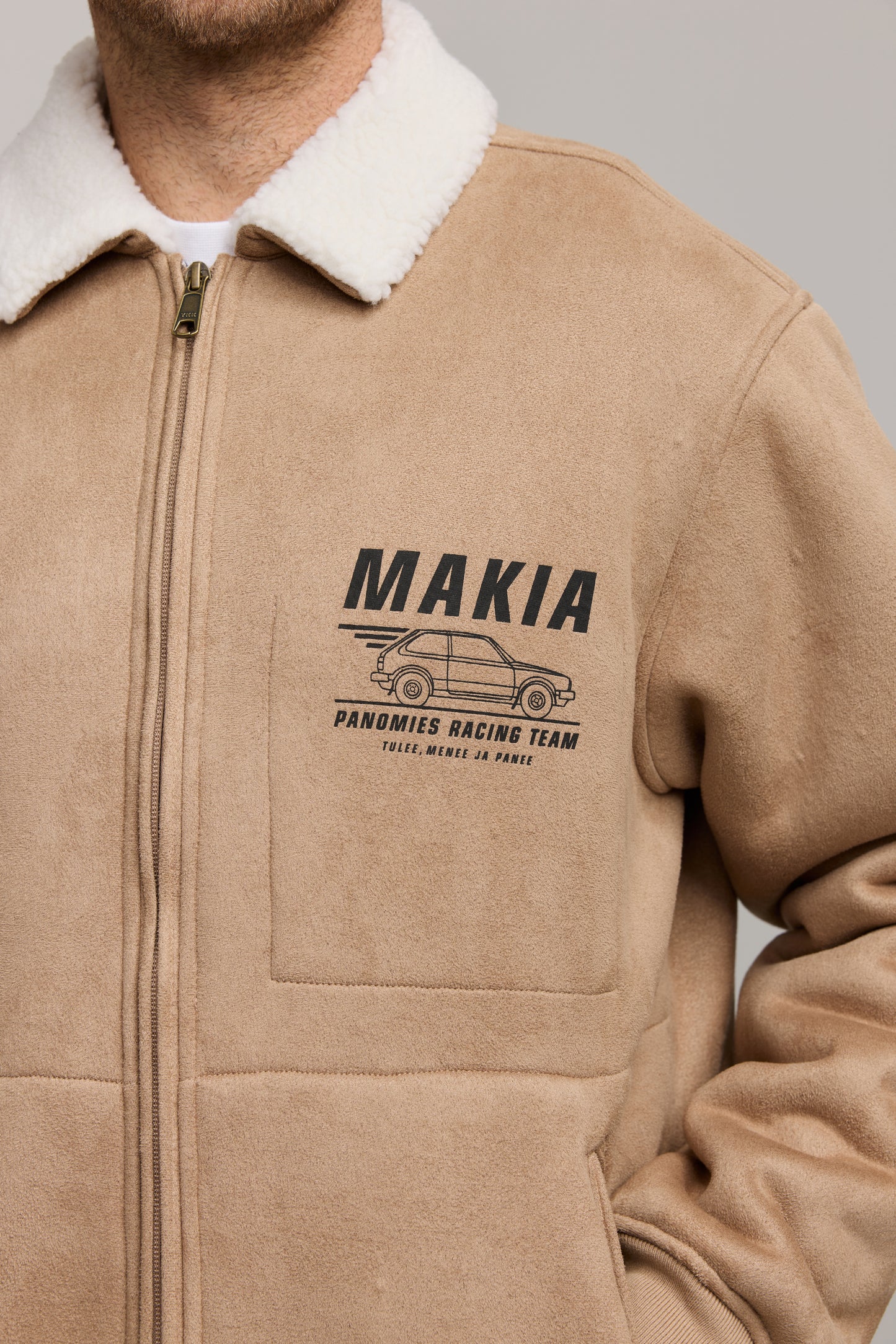 Makia x Kummeli Racing jacket - camel