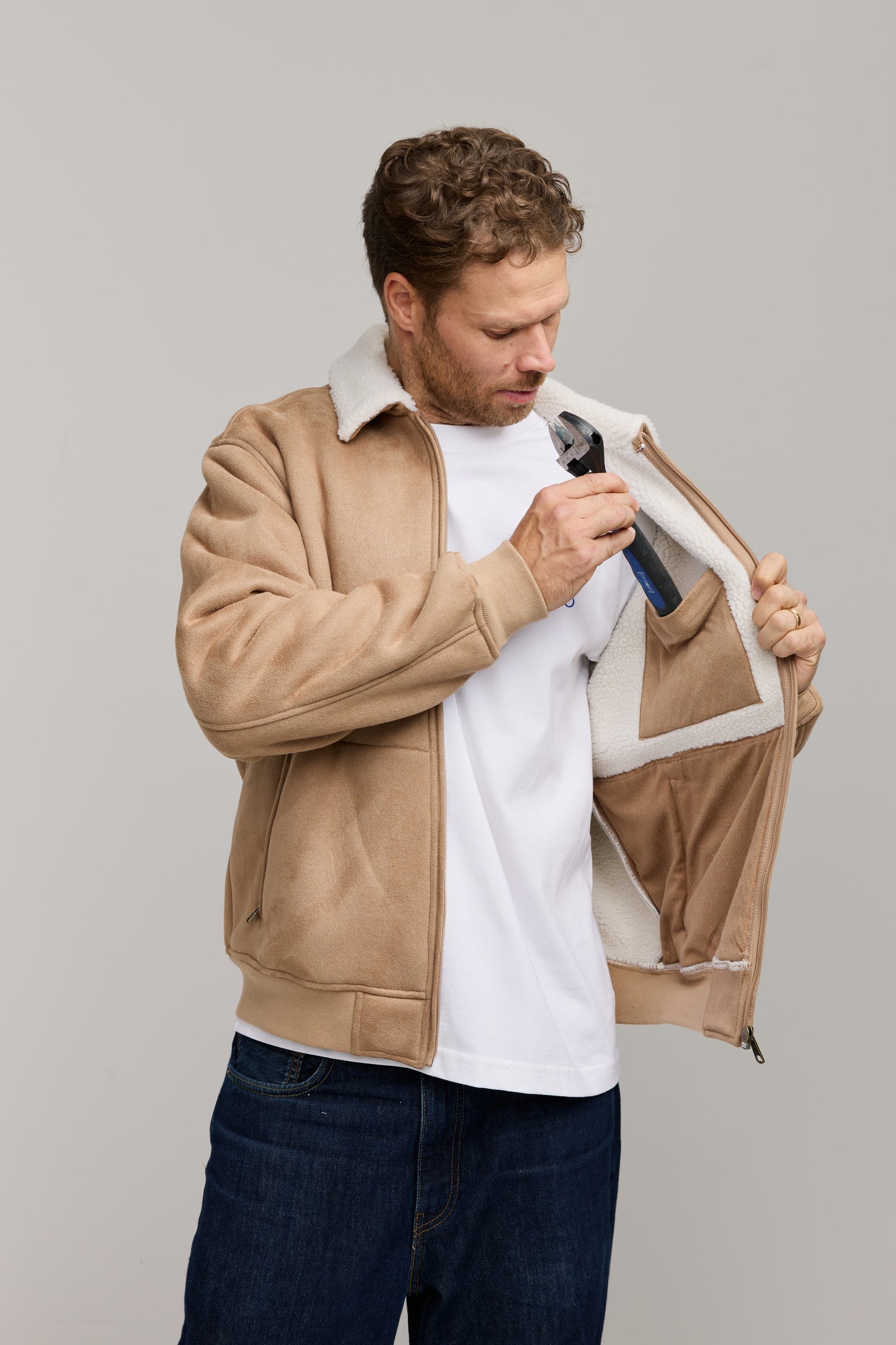 Makia x Kummeli Racing jacket - camel