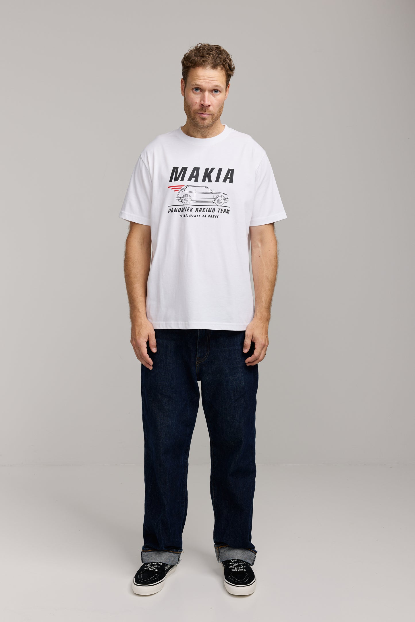 Makia x Kummeli Racing t-shirt - white