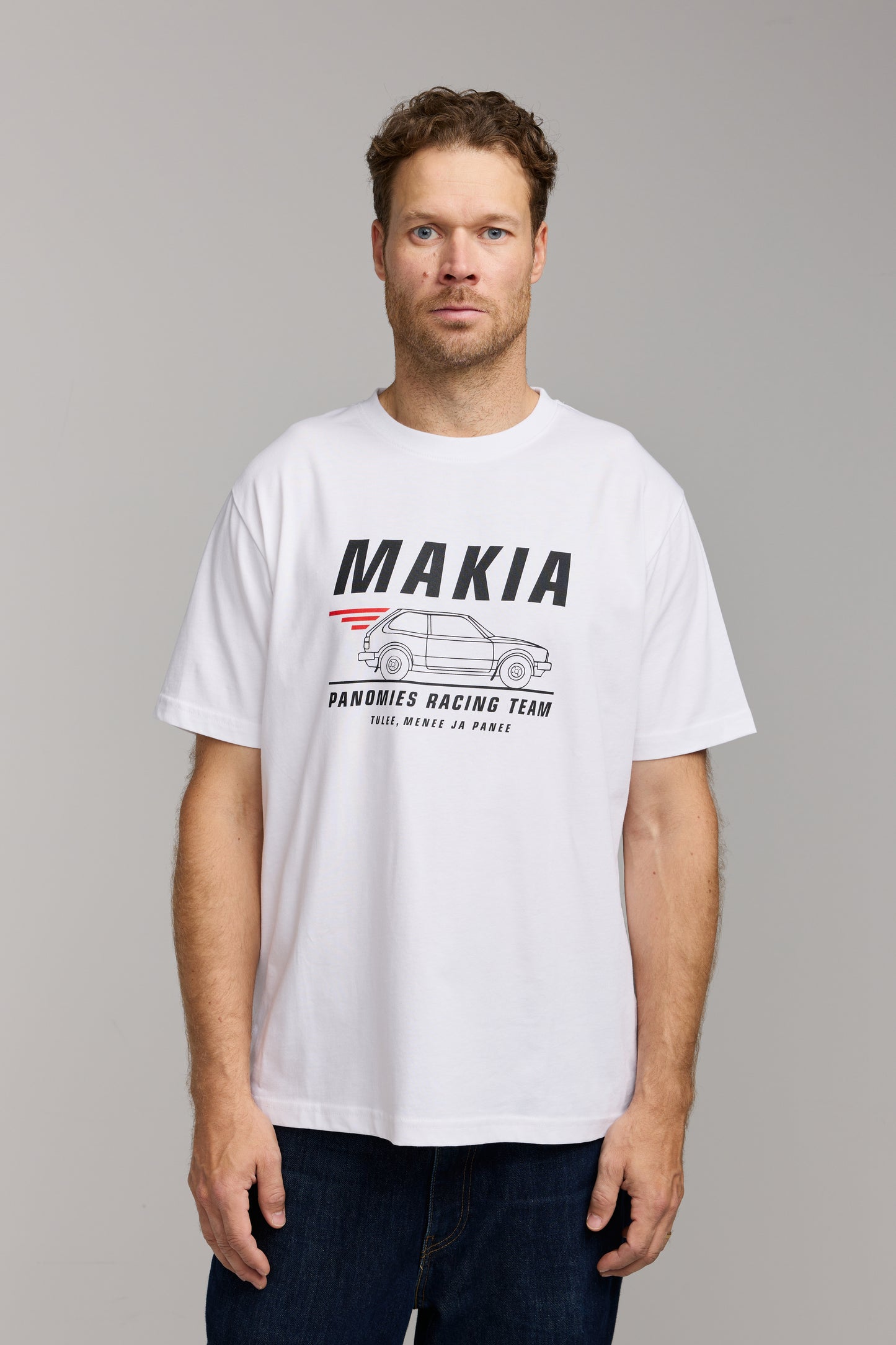 Makia x Kummeli Racing t-shirt - white