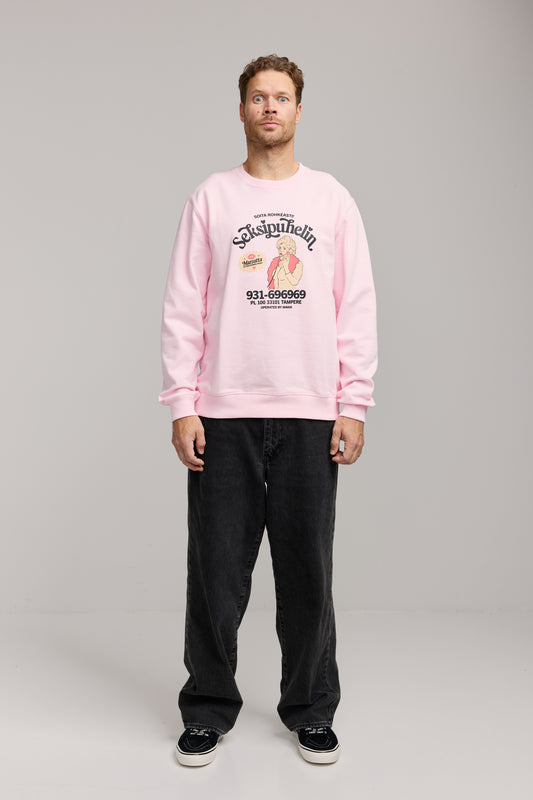 Makia x Kummeli Seksipuhelin sweatshirt - pink