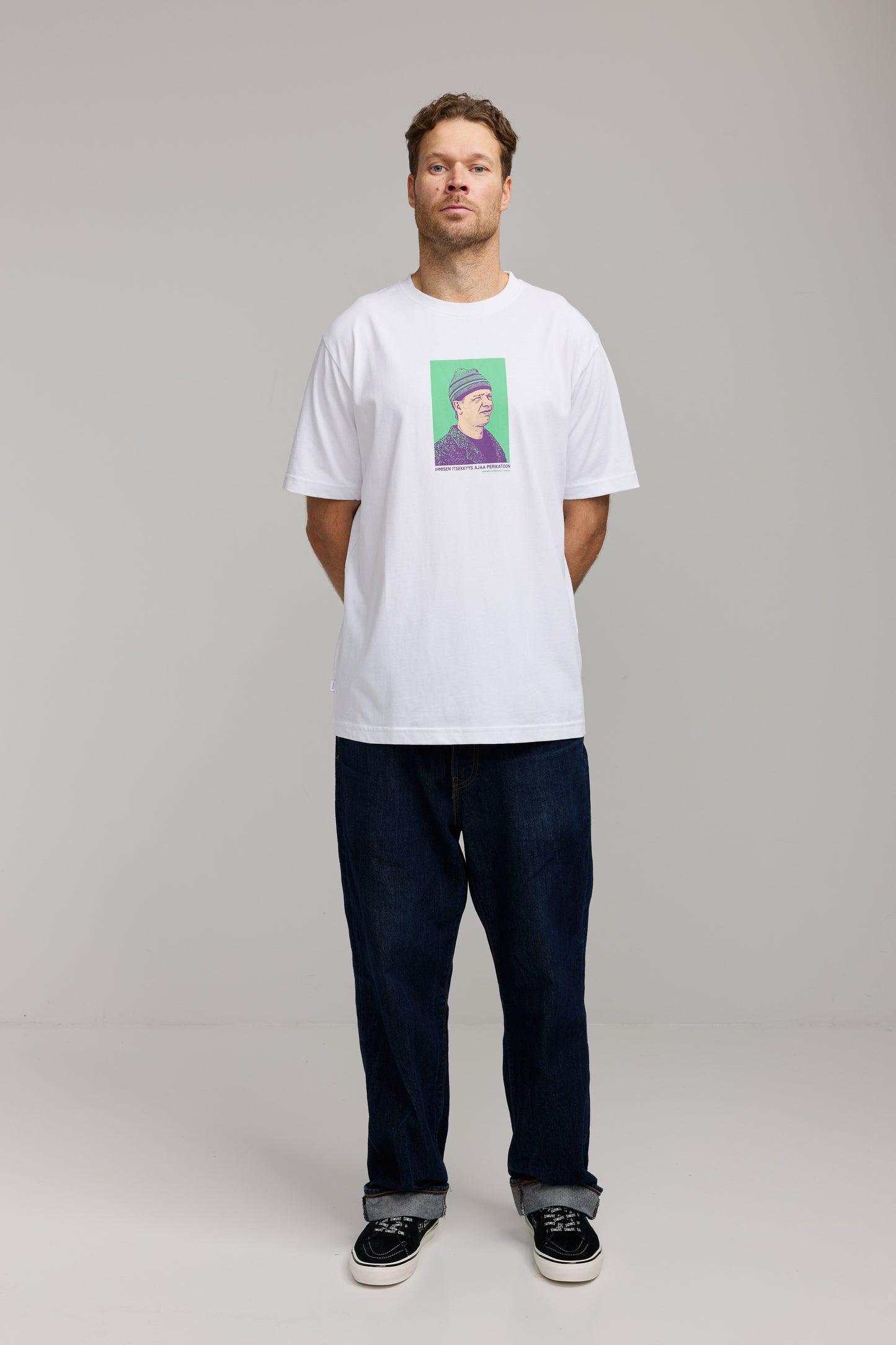 Makia x Kummeli Ympäristöruutu t-shirt - white