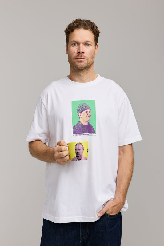 Makia x Kummeli Ympäristöruutu t-shirt - white