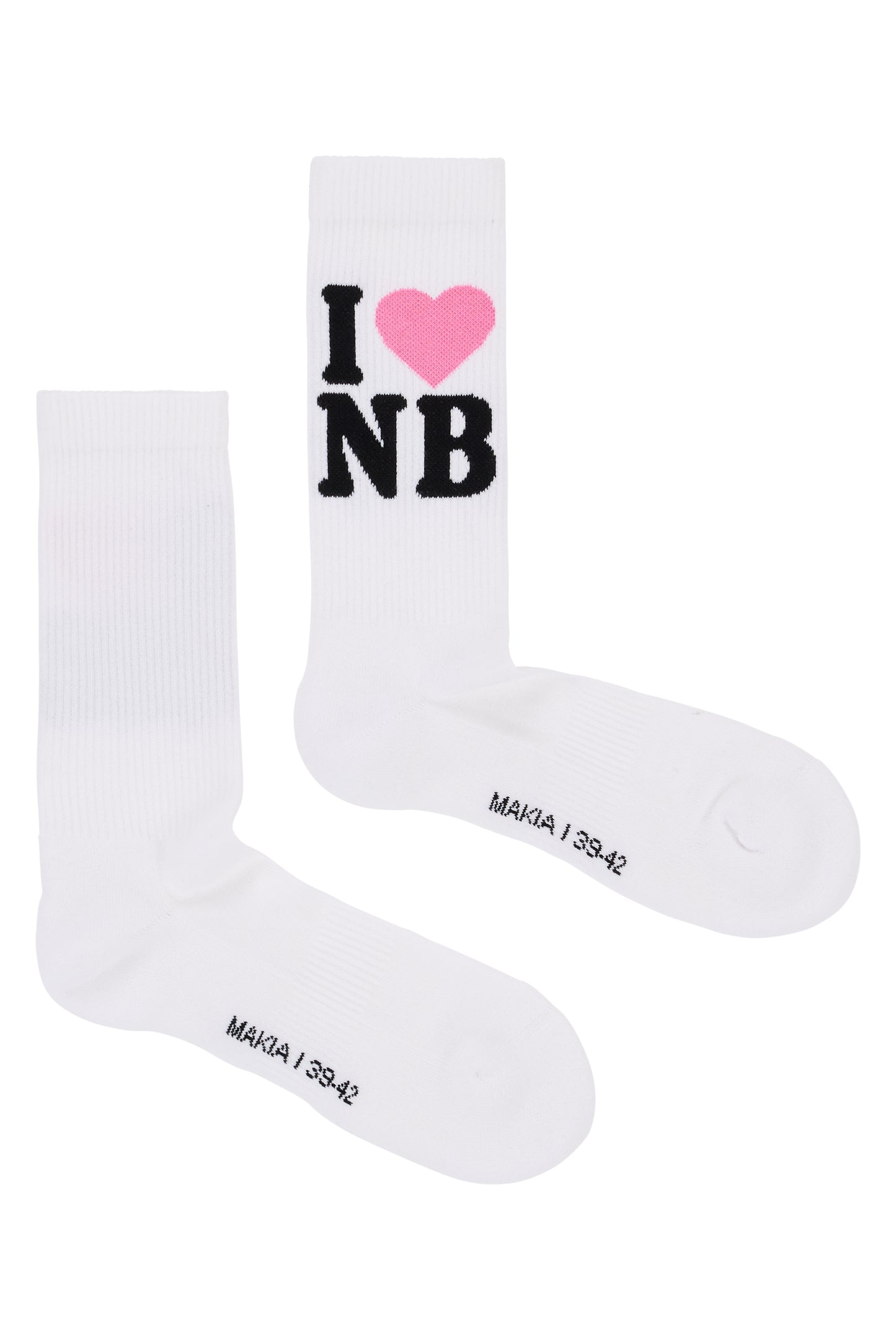 Makia x Nylon Beat INB socks - white