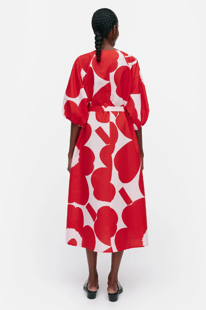 Marimekko Aiva Unikko puuvillapopliinimekko