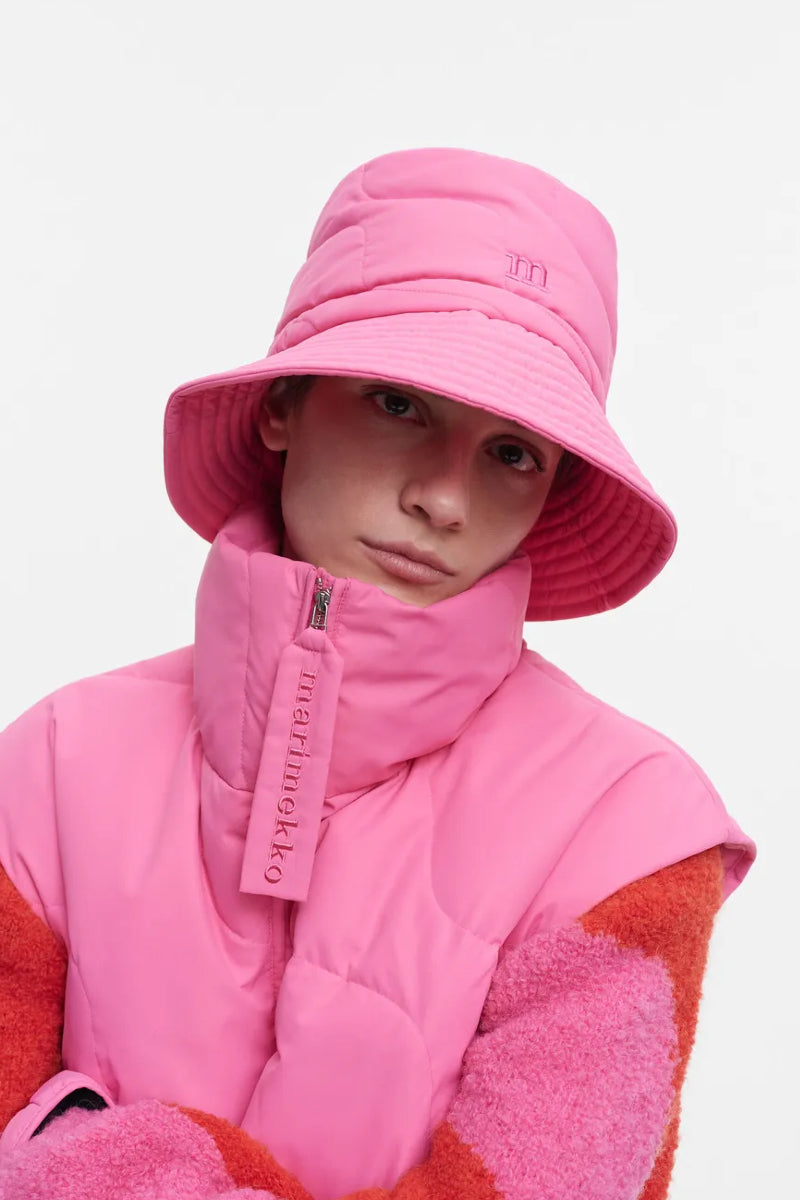 Marimekko Pillow Bucket Hat Taifuuni - pinkki