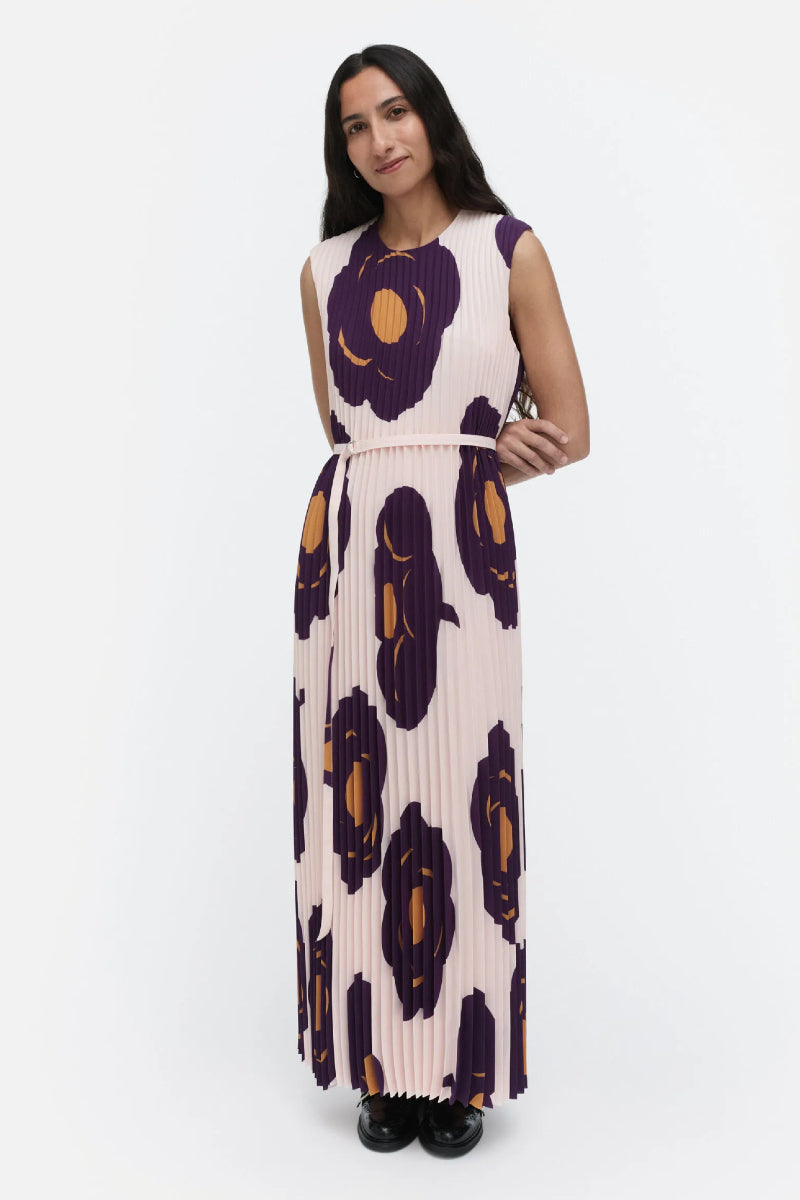 Marimekko Juhlia Tumma mekko - vaaleanpunainen / violetti